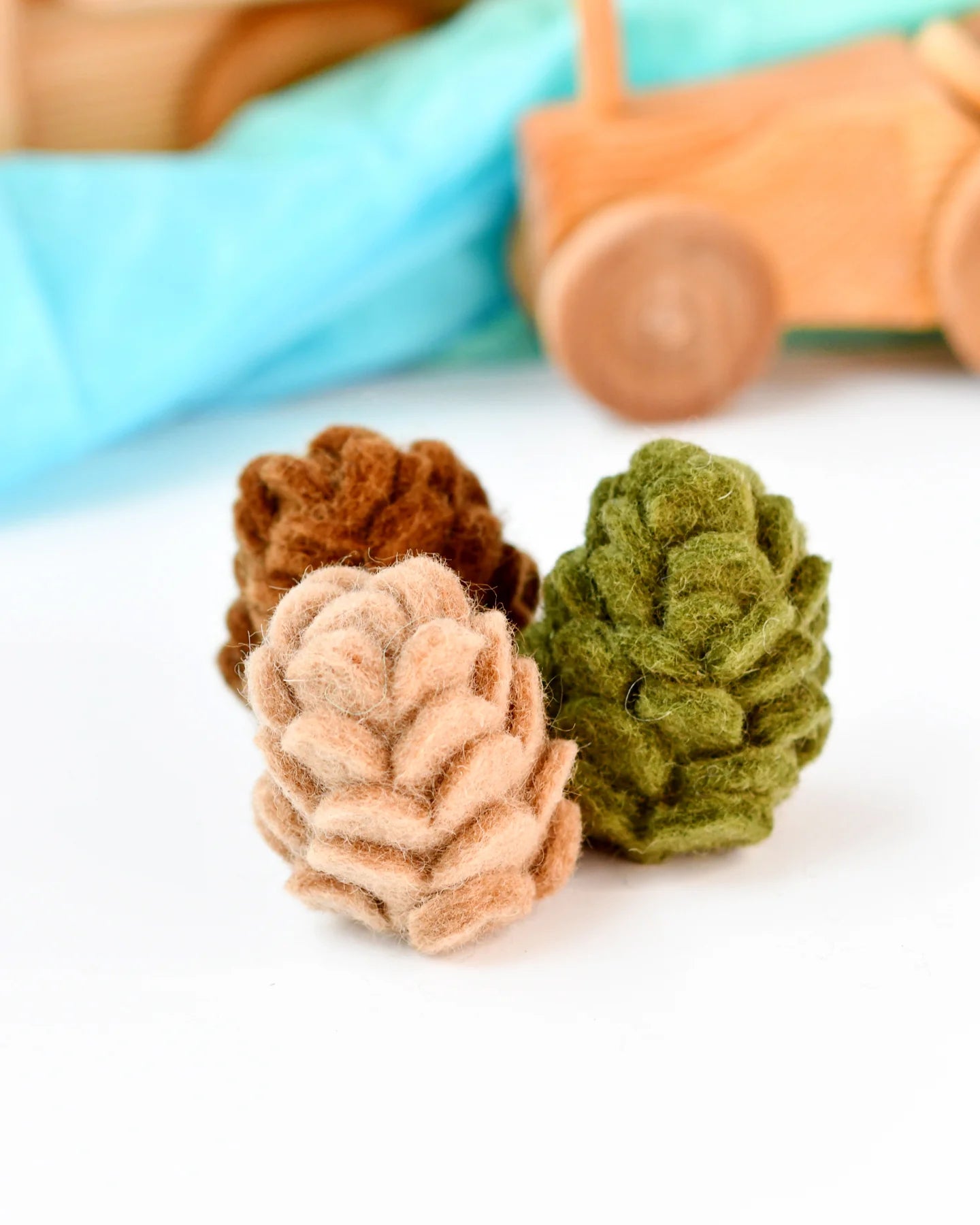 Felt Pinecones - Set of 3