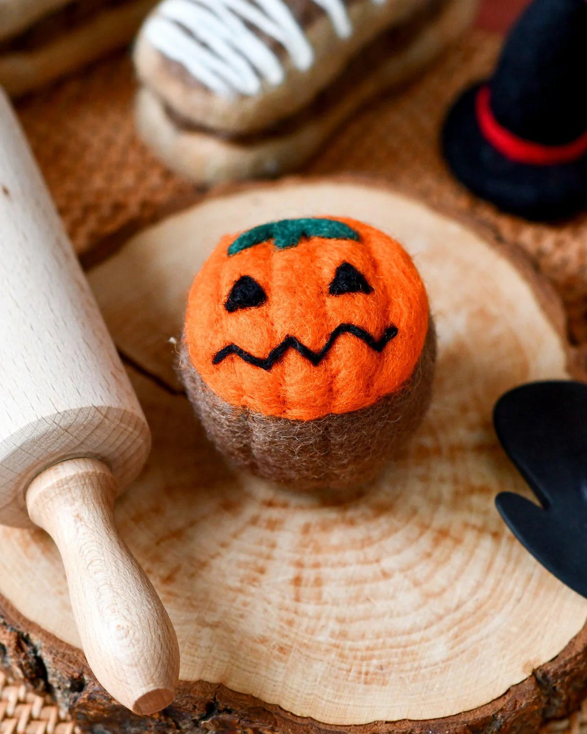 Felt Halloween Spooky Fun Cupcakes