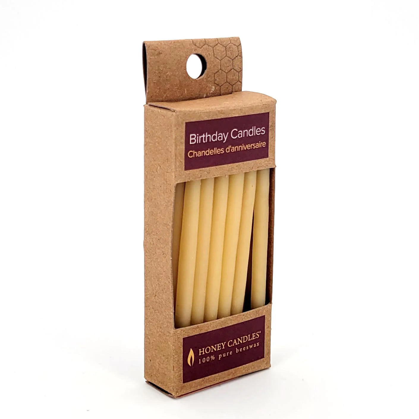 Honey Candles Beeswax Birthday Candles - Natural