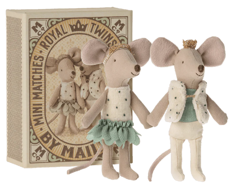 Maileg Royal twins mice, Little sister and brother in box