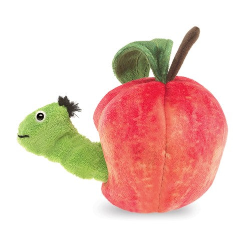 Folkmanis Puppets Worm in Apple Finger Puppet