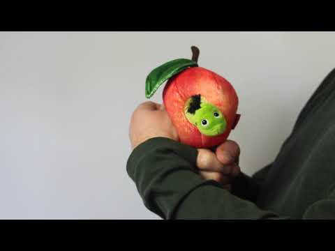 Folkmanis Puppets Worm in Apple Finger Puppet