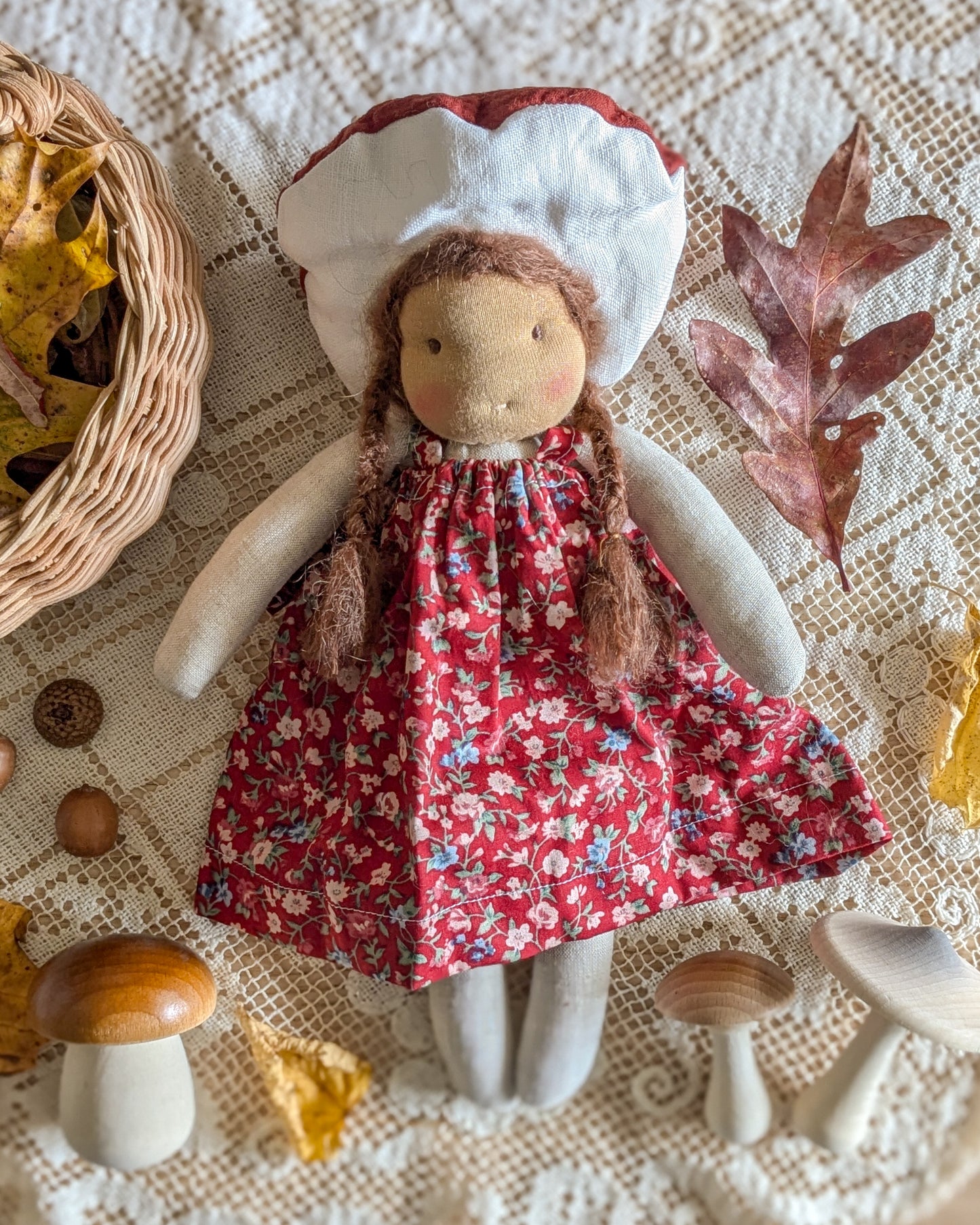 Mushroom Folk Waldorf Doll