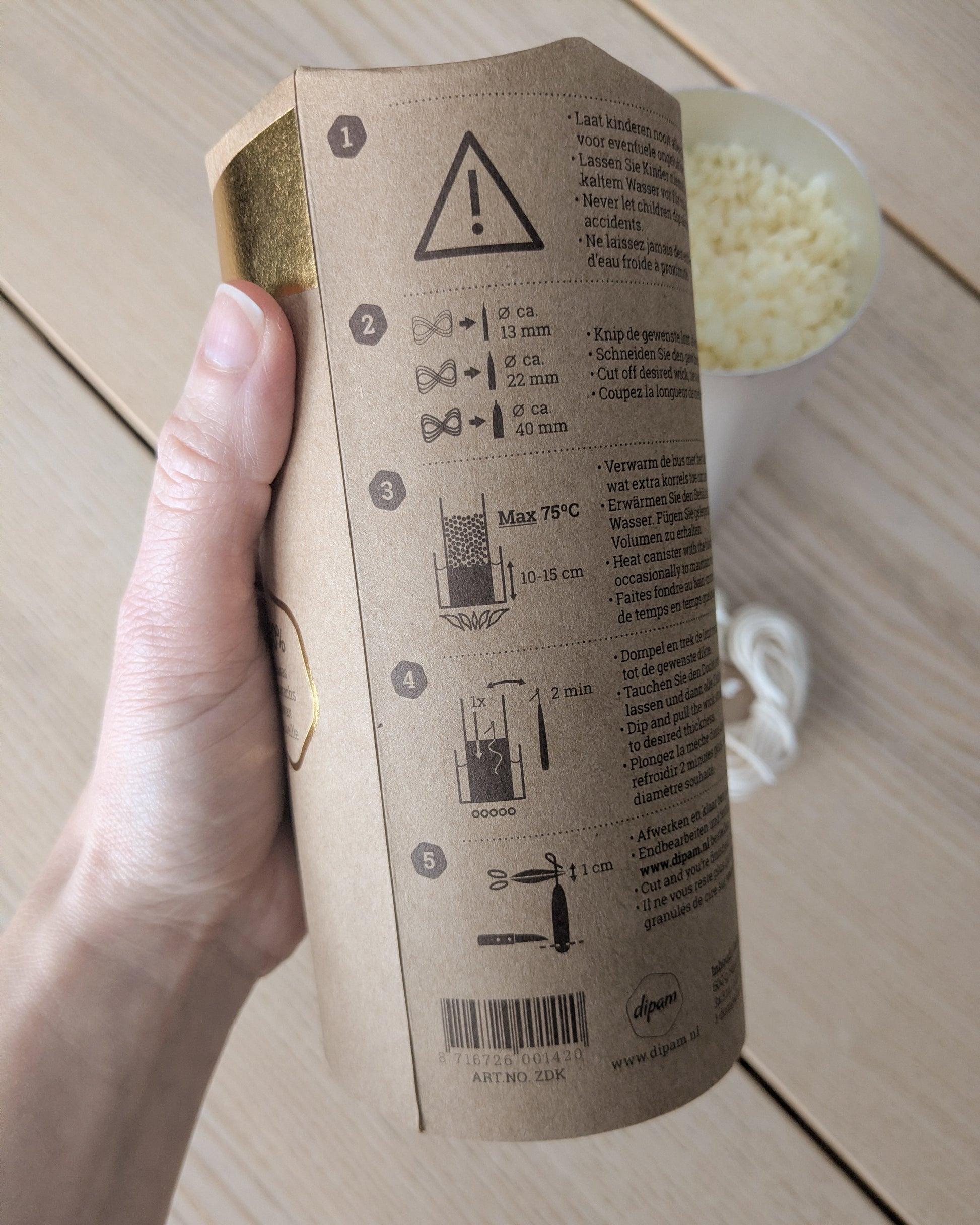 DIY Beeswax Candle Dipping Kit | Light Wax