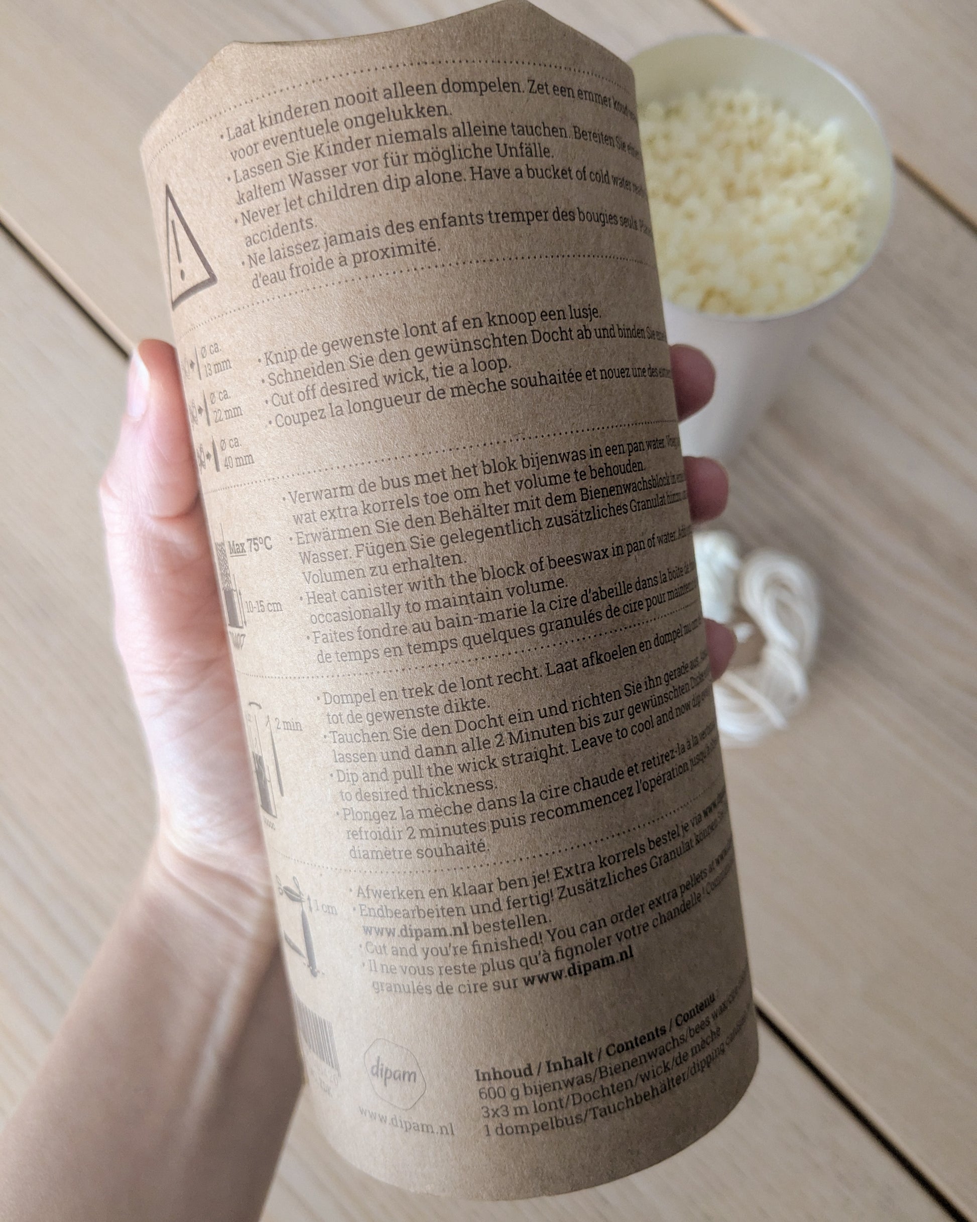 DIY Beeswax Candle Dipping Kit | Light Wax