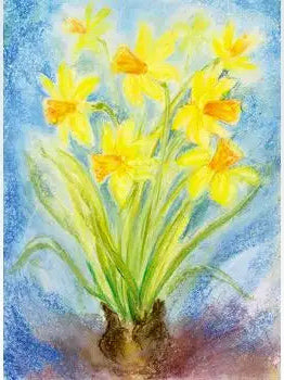 Yellow Daffodils Postcard by Marjan van Zeyl