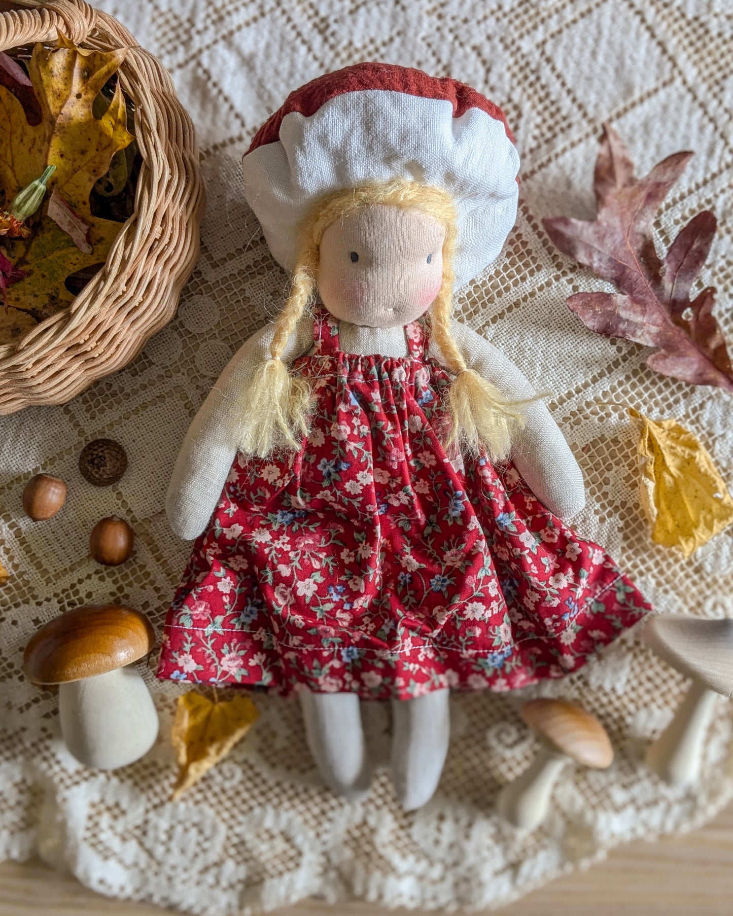 Mushroom Folk Waldorf Doll