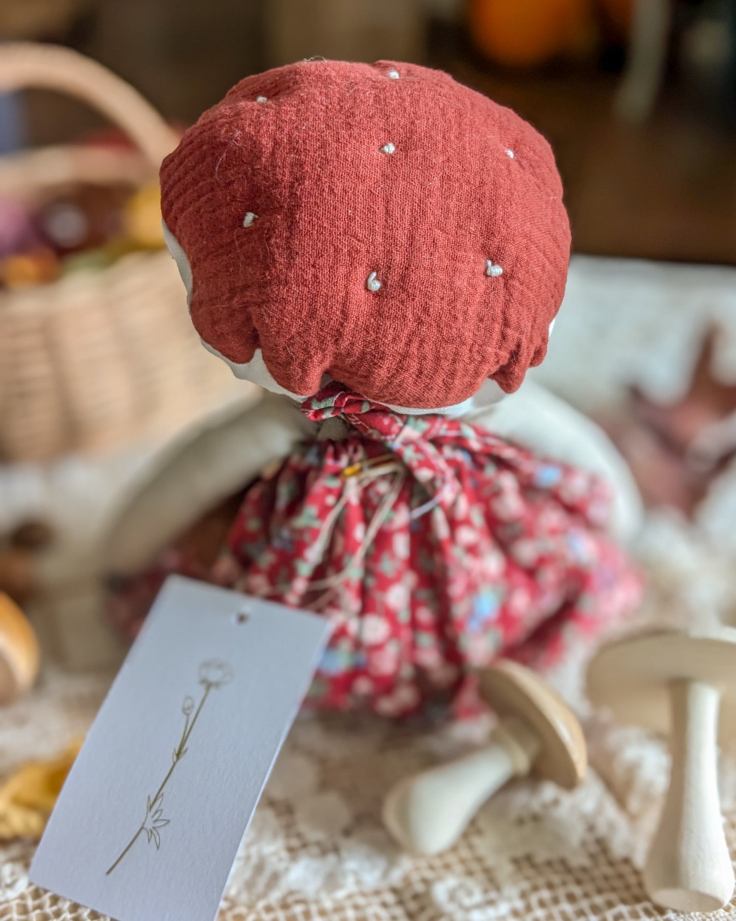 Mushroom Folk Waldorf Doll