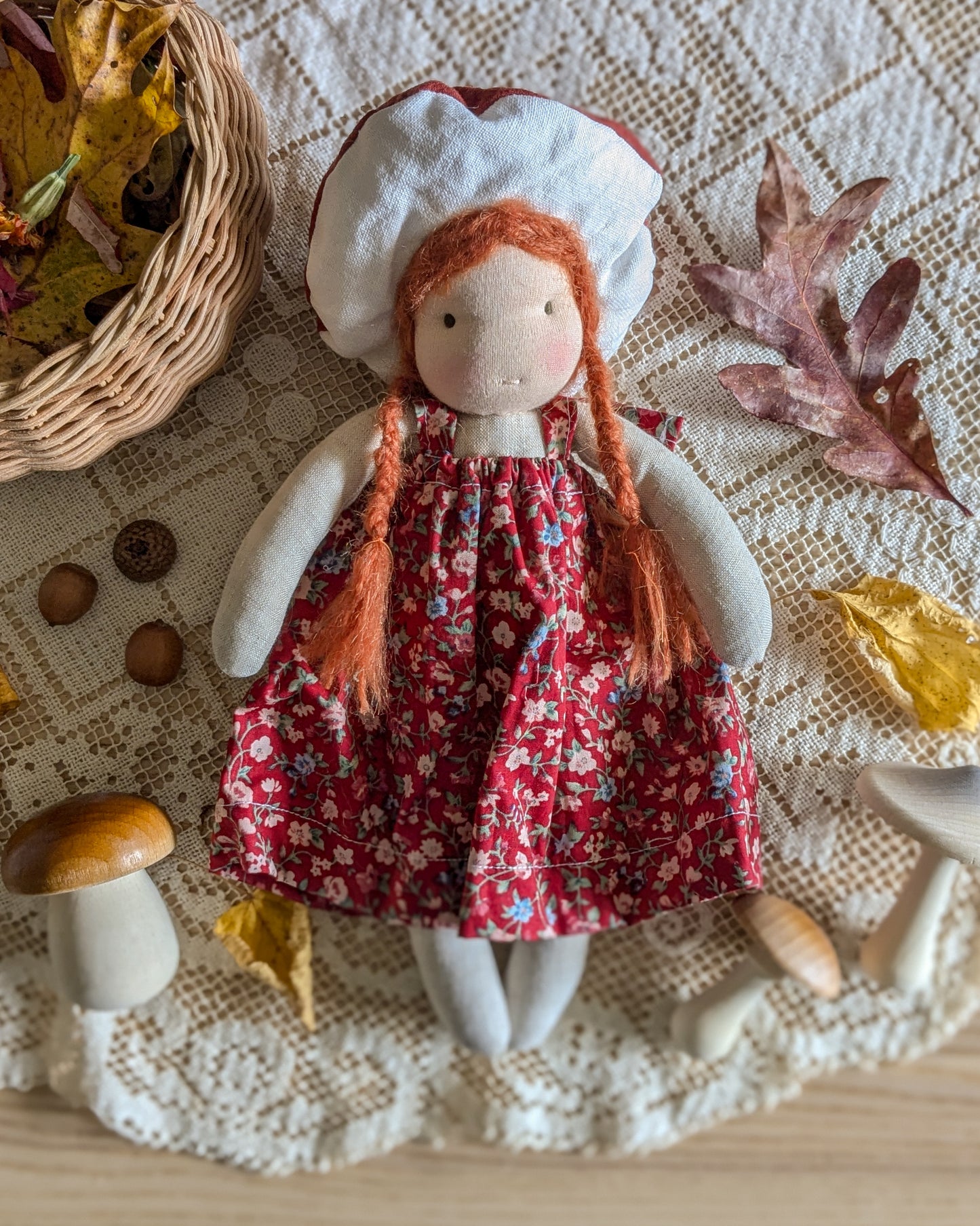 Mushroom Folk Waldorf Doll