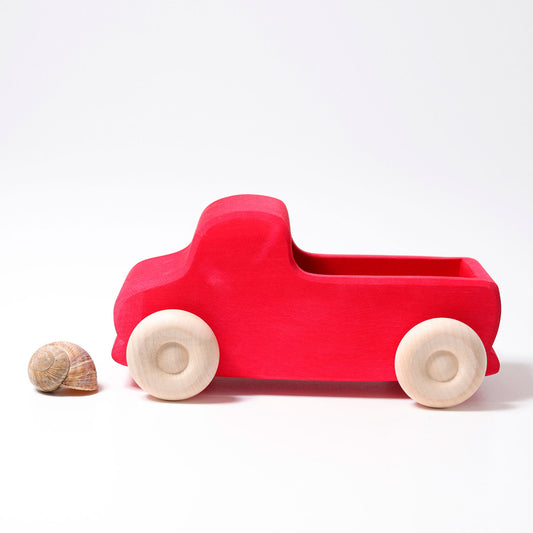 Grimm's Wooden Truck Large, Red