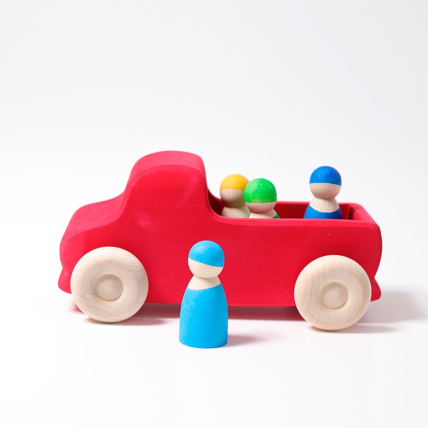 Grimm's Wooden Truck Large, Red