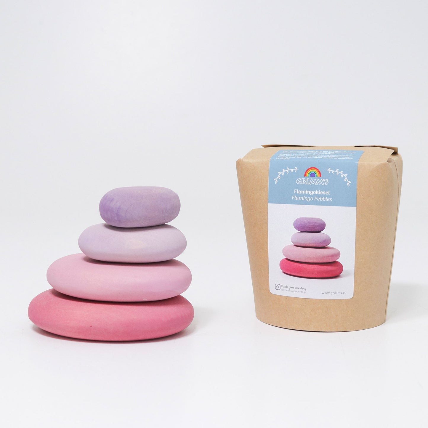 Grimm's Blocks - Pebbles Flamingo 4pcs