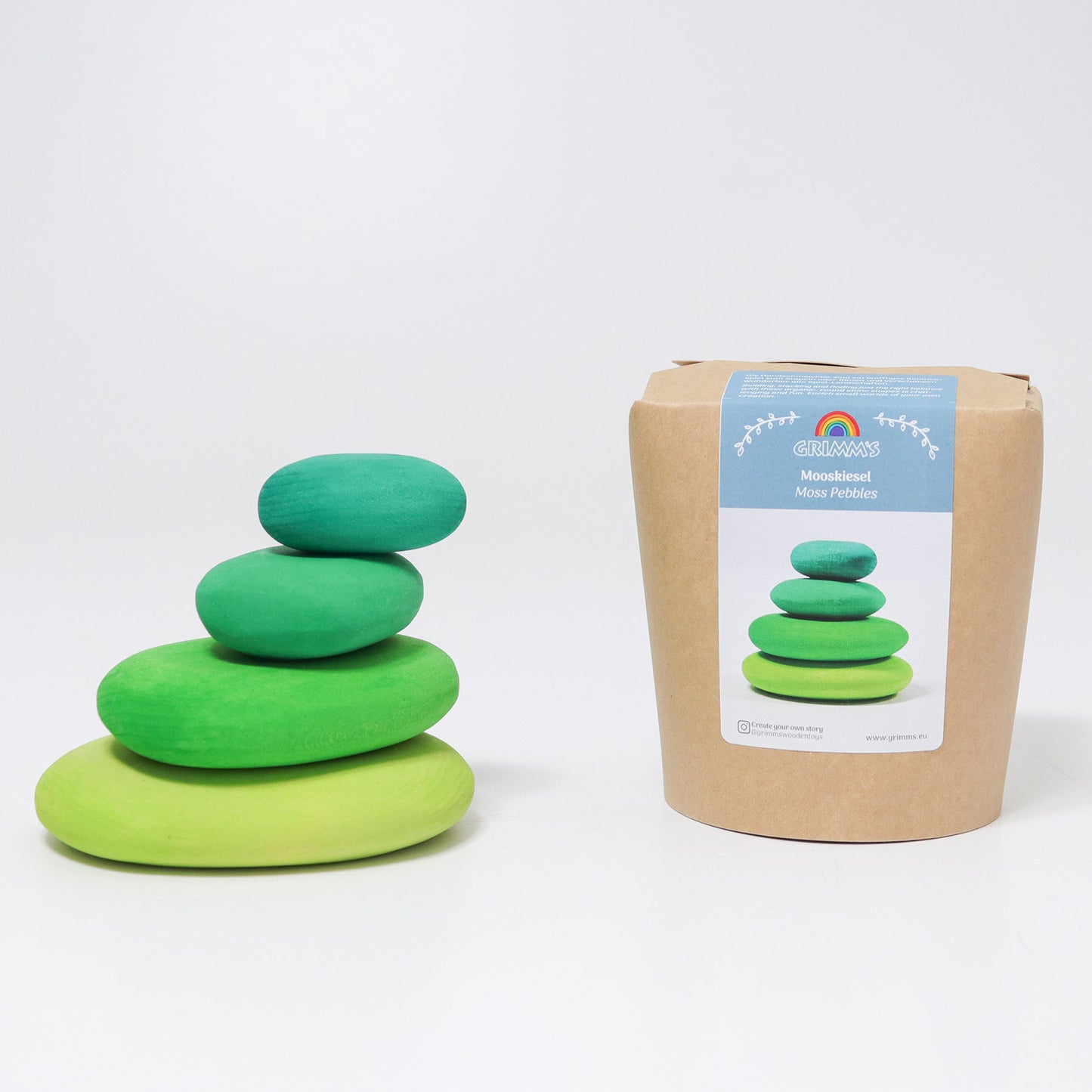 Grimm's Blocks - Pebbles Moss 4pcs