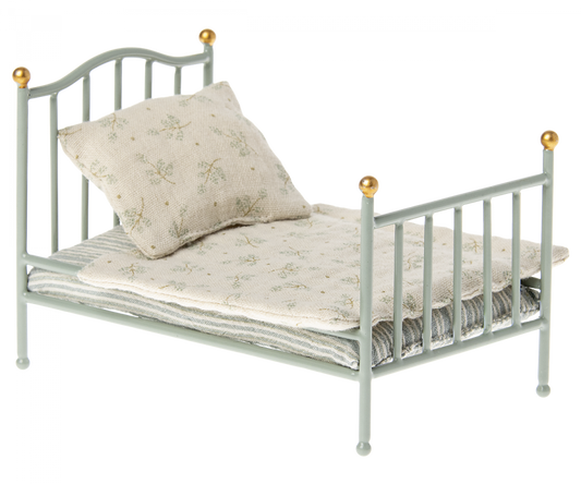 Maileg Vintage bed, Mouse - Mint