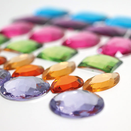 Grimm's Acrylic Glitter Stones, Giant
