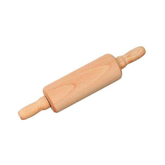 Gluckskafer Children's Wood rolling pin with steel axle (20.5 cm)