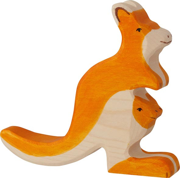 Holztiger Kangaroo with Joey