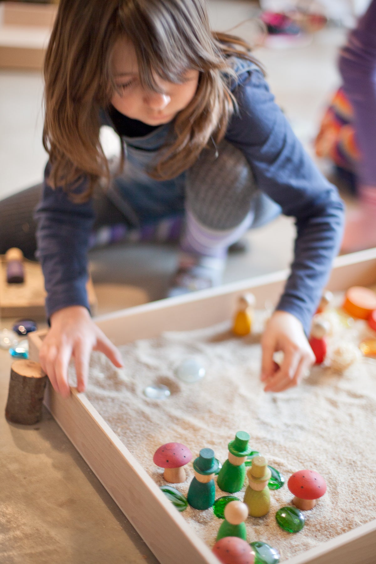 Grapat Wood Natural Free Play Box  |  Sensory Bin