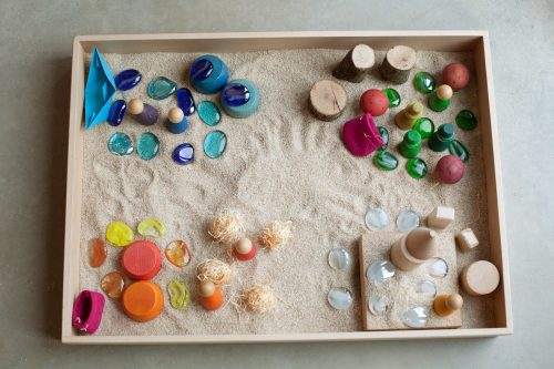 Grapat Wood Natural Free Play Box  |  Sensory Bin