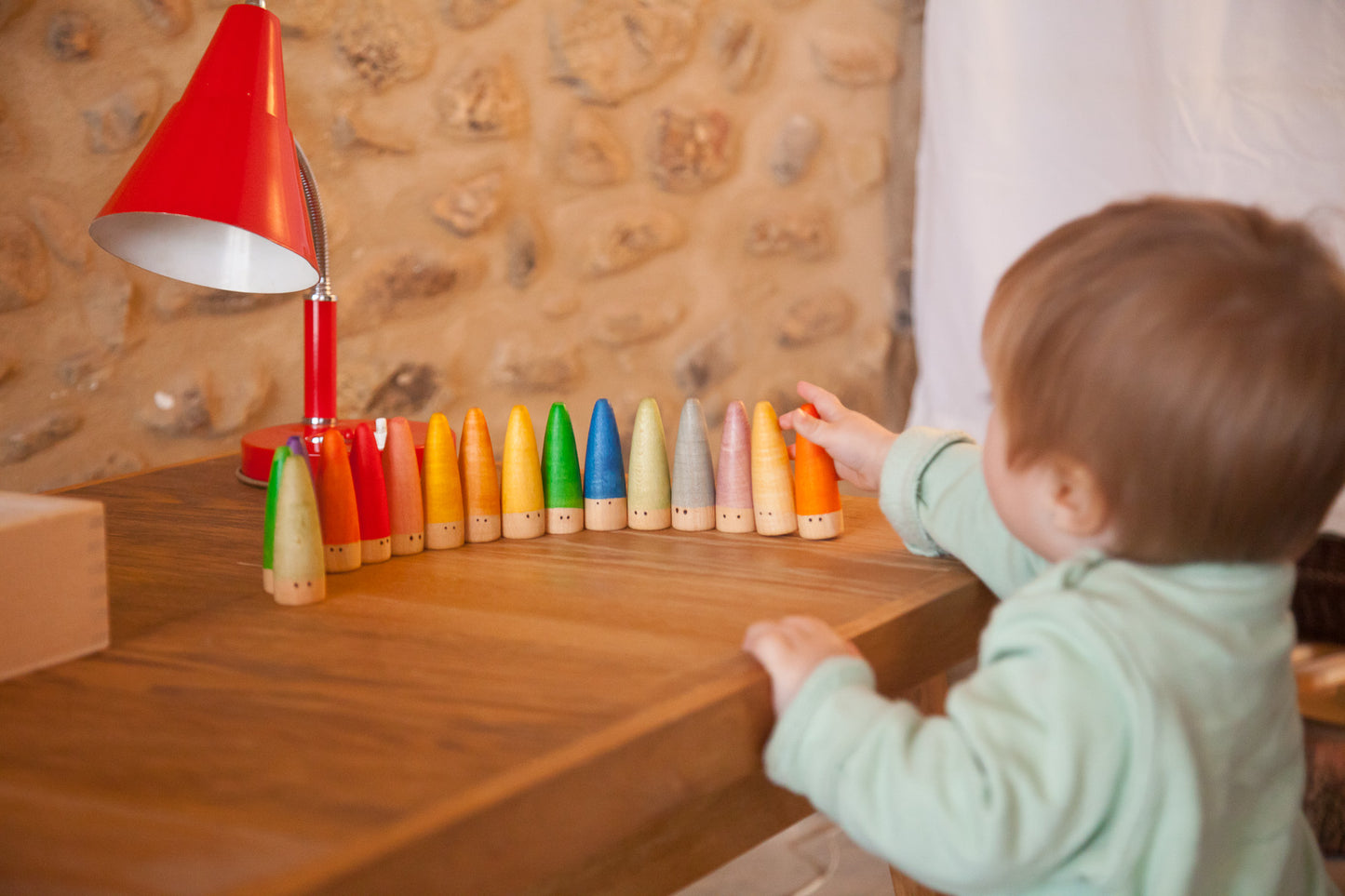 Grapat Wood Coloured Stick Gnomes 18 pcs