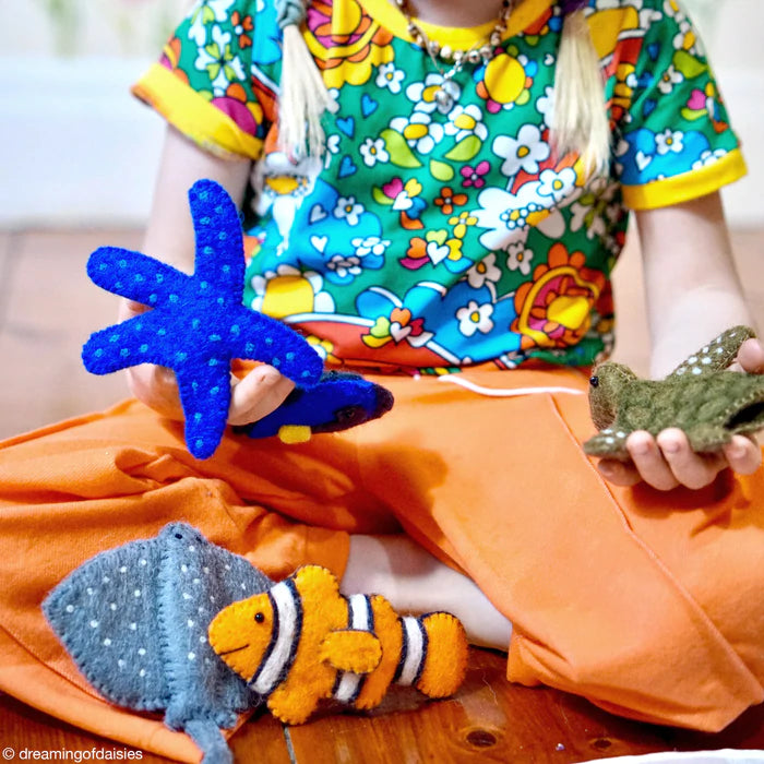 Coral Reef Under the Sea - Finger Puppet Set