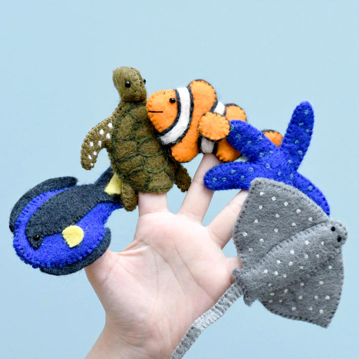 Coral Reef Under the Sea - Finger Puppet Set