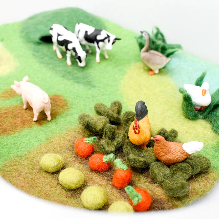 Small Farm Felt Play Mat Playscape