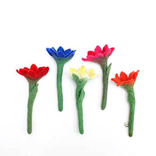 Felt Flowers Set of 5 (Set C)