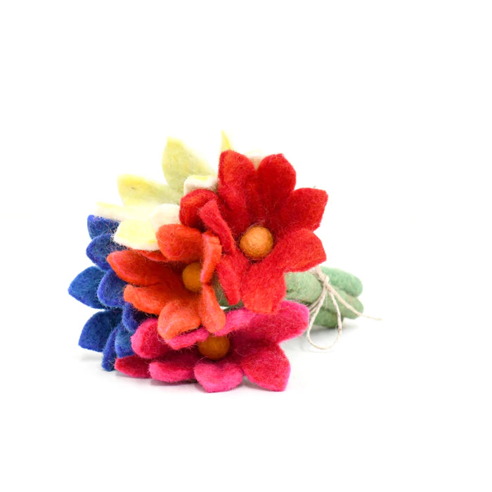 Felt Flowers Set of 5 (Set C)