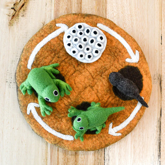 Tara Treasures Felt Lifecycle of a Frog (playmat sold separately)