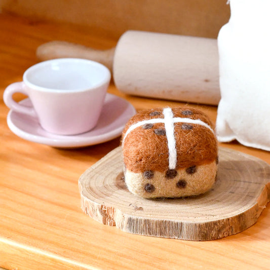 Tara Treasures Felt Hot Cross Bun