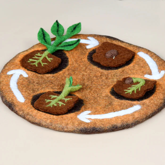 Tara Treasures Felt Lifecycle of Bean Plant (playmat sold separately)