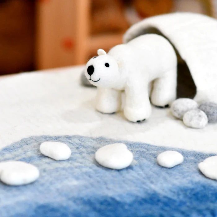 Tara Treasures Felt Polar Bear Toy