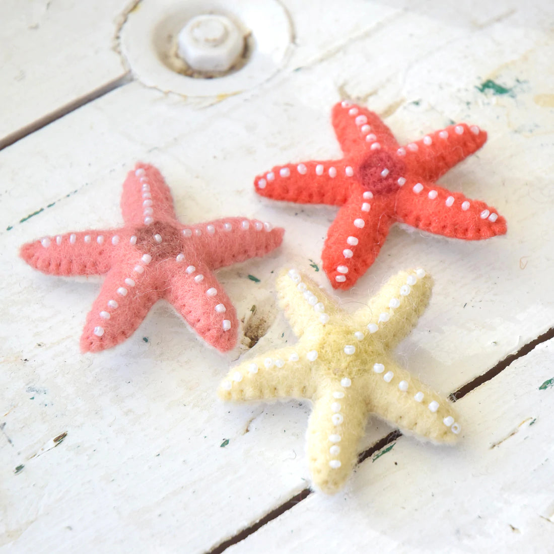 Felt Starfish - Set of 3