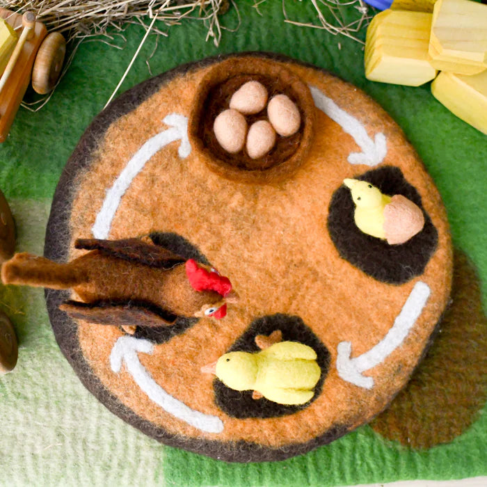 Tara Treasures Felt Lifecycle of a Chicken (playmat sold separately)