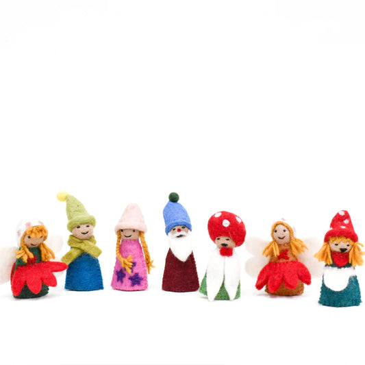 Fairies & Gnomes Finger Puppet Set