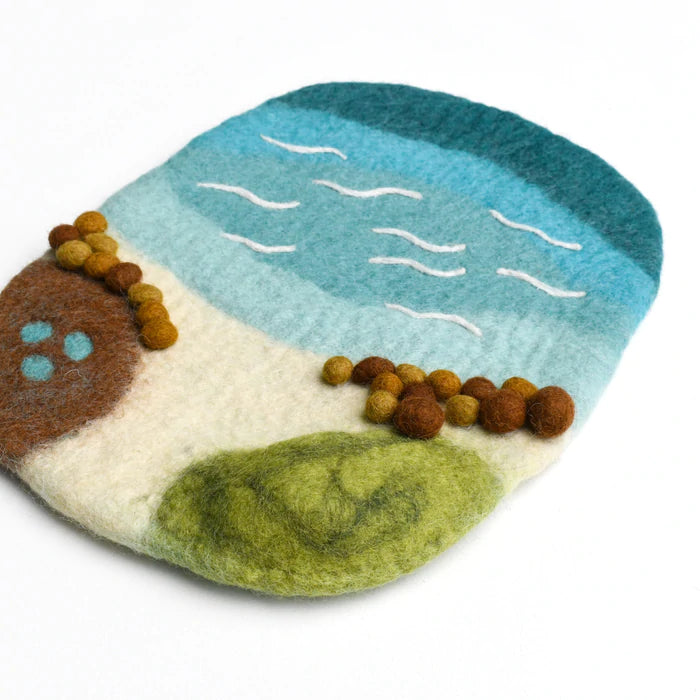 Small Sea, Beach and Rockpool Play Mat Playscape