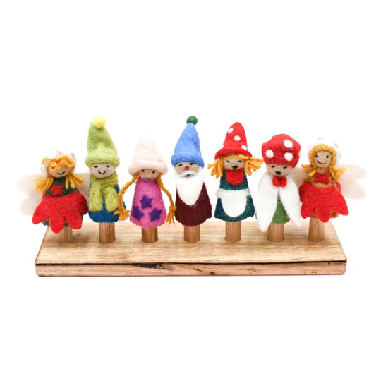 Fairies & Gnomes Finger Puppet Set